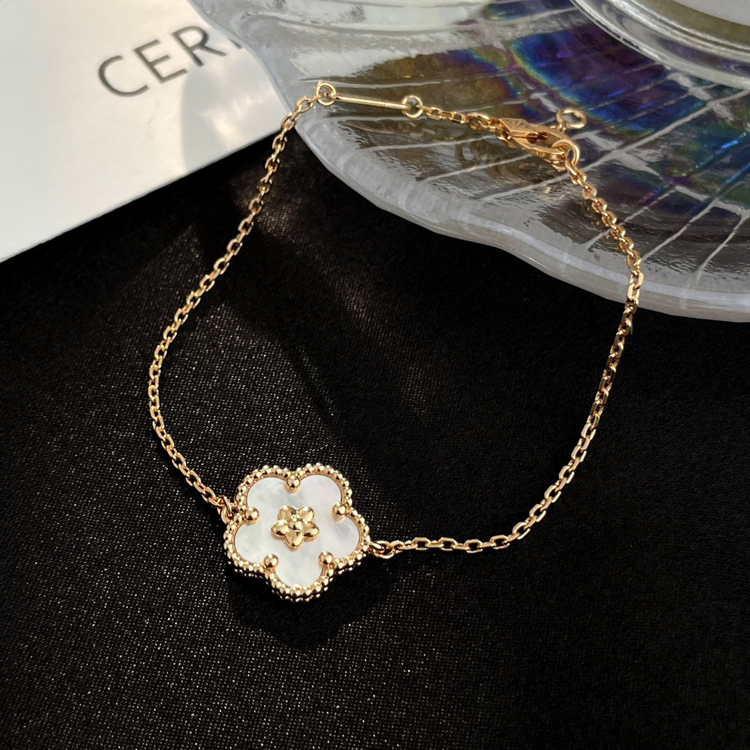 [Love More]LUCKY SPRING ROSE GOLD MOP BRACELET