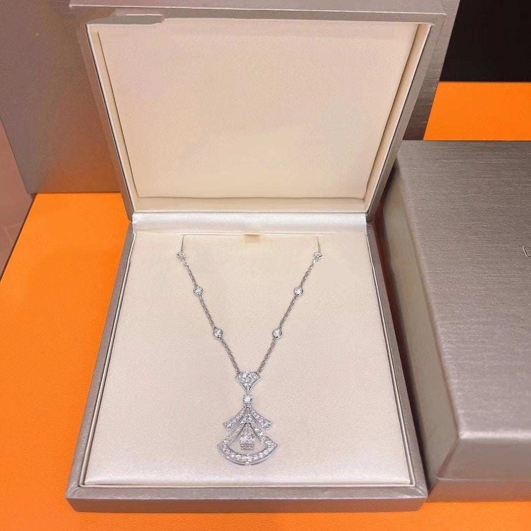 [Love More]DREAM NECKLACE WHITE DIAMOND SILVER