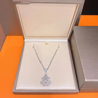 [Love More]DREAM NECKLACE WHITE DIAMOND SILVER