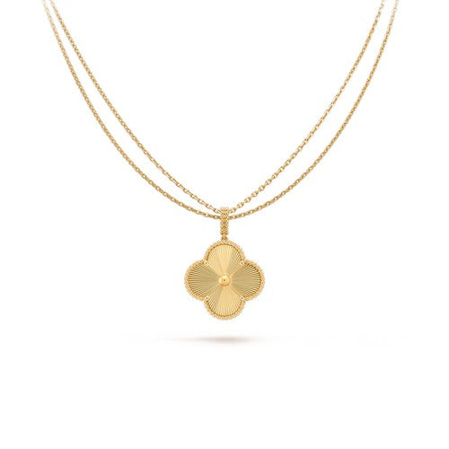 [Love More]CLOVER 25MM PEDANT NECKLACE GOLD